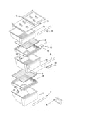Refrigerator shelf parts