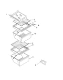 Refrigerator shelf parts