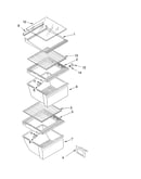 Refrigerator shelf parts