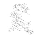 Whirlpool ED5GTFXKQ02 motor and ice container parts diagram