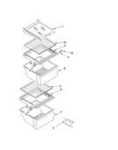 Refrigerator shelf parts