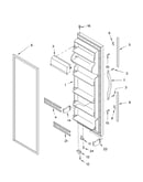 Refrigerator door parts