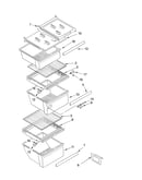 Refrigerator shelf parts