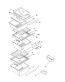Refrigerator shelf parts