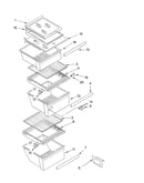 Refrigerator shelf parts