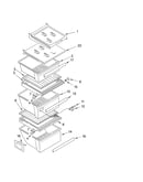Refrigerator shelf parts