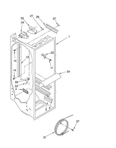 Refrigerator liner parts