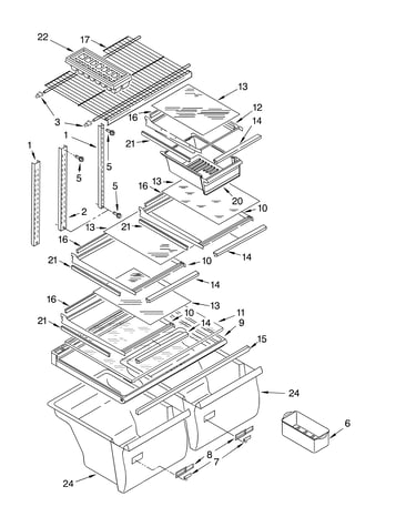 Shelf parts, optional parts
