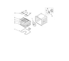 Whirlpool GBD307PDQ09 internal oven parts diagram