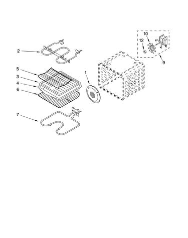 Internal oven parts