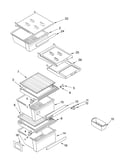 Refrigerator shelf parts