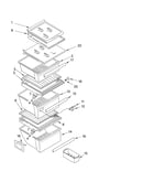 Refrigerator shelf parts