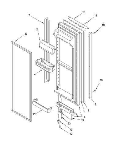 Refrigerator door parts