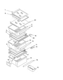 Refrigerator shelf parts