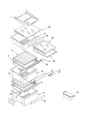 Refrigerator shelf parts