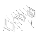 Oven door parts