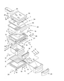 Refrigerator shelf parts