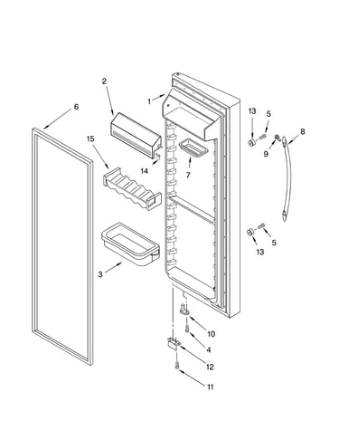 Refrigerator door parts