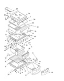 Refrigerator shelf parts