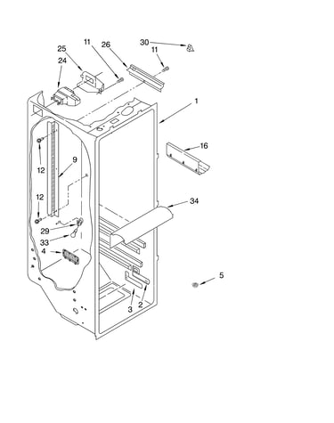 Refrigerator liner parts