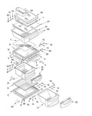 Refrigerator shelf parts
