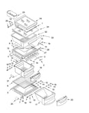 Refrigerator shelf parts