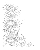Refrigerator shelf parts