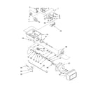 KitchenAid KSRS25CKBT03 motor and ice container parts diagram