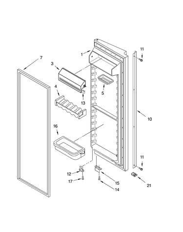Refrigerator door parts