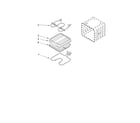 Whirlpool RS675PXGB12 internal oven parts diagram