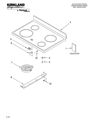Cooktop parts