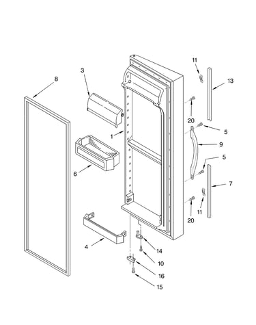 Refrigerator door parts