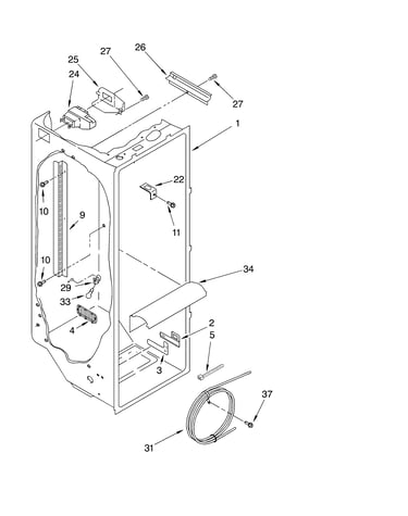 Refrigerator liner parts