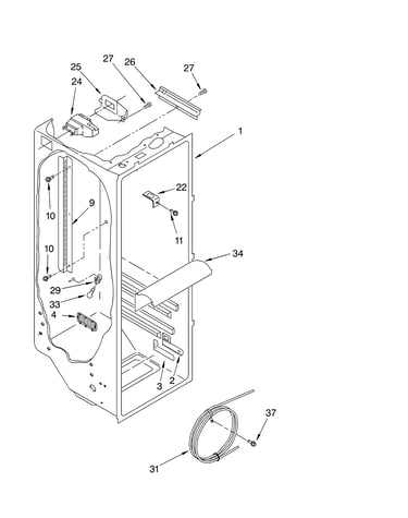 Refrigerator liner parts