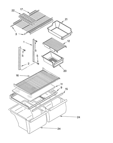Shelf parts, optional parts