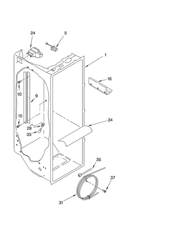 Refrigerator liner parts