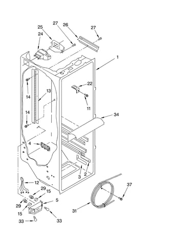 Refrigerator liner parts
