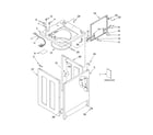 Whirlpool CAW2762KQ1 top and cabinet parts diagram
