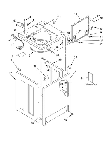Top and cabinet parts