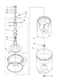 Agitator, basket and tub parts