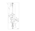 Whirlpool CAW2762KQ1 brake and drive tube parts diagram