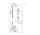 Whirlpool CAW2762KQ1 gearcase parts diagram