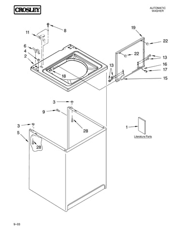 Top and cabinet parts