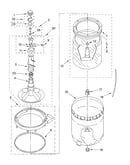 Agitator, basket and tub parts