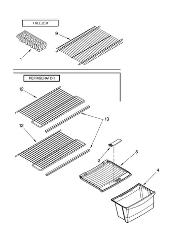 Shelf parts, optional parts