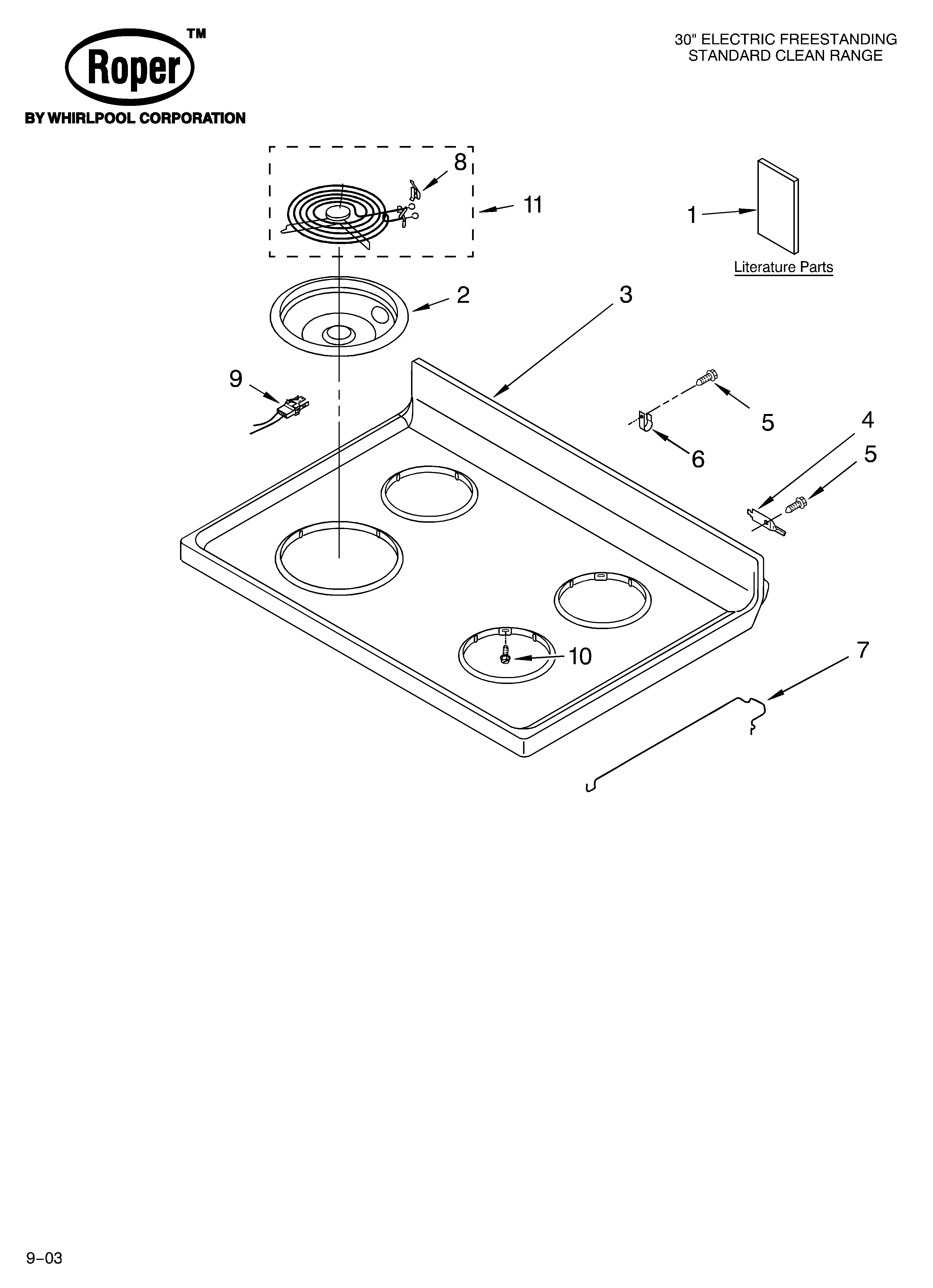 COOKTOP PARTS