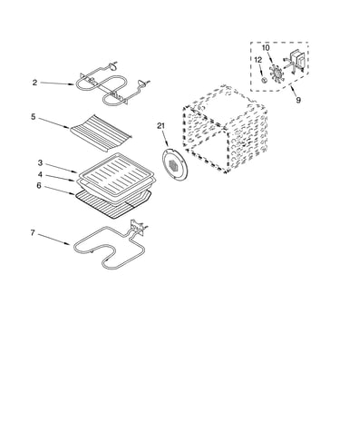 Internal oven parts