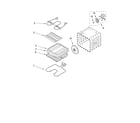 Whirlpool GBS277PDS11 internal oven parts diagram
