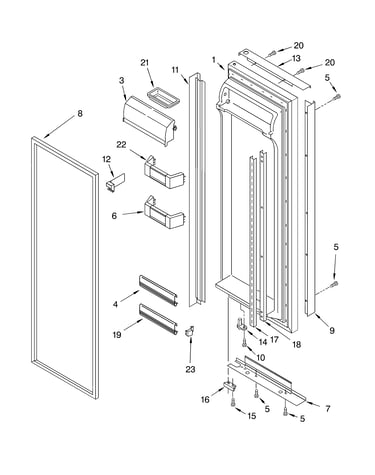 Refrigerator door parts