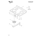 Whirlpool GR445LXMS0 cooktop parts diagram